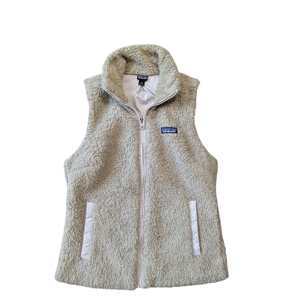 Patagonia Women's Los Gatos fleece vest, Small, Tan/Khaki